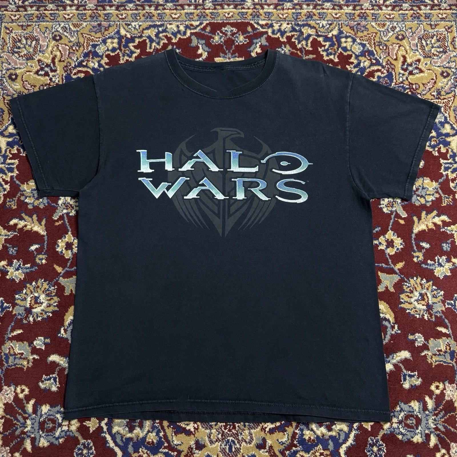 Винтажная футболка с логотипом видеоигры Halo Wars 2009 года S-5XL 3XL