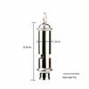Sifflets à Double Chambre en Acier Inoxydable Dairuien (Paquet de 4)
