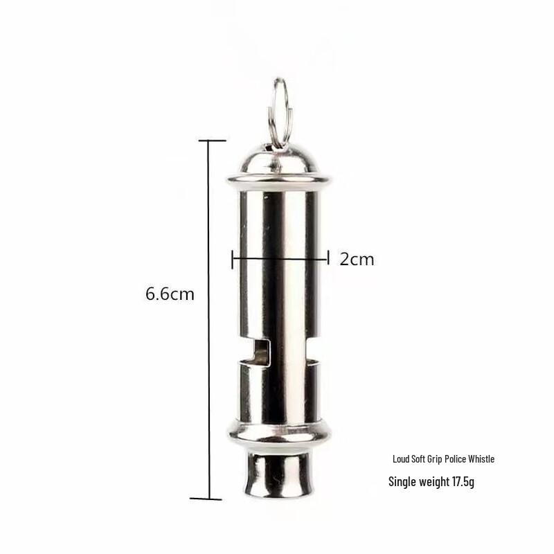 Dairuien Stainless Steel Double-Chamber Whistles (4-Pack)