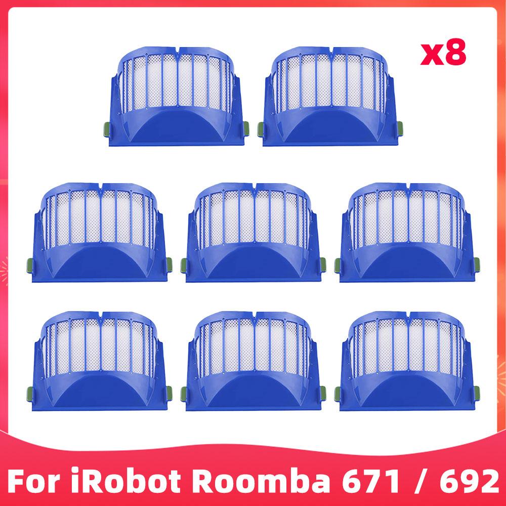 Compatible For iRobot Roomba 614 / 620 / 630 / 650 / 651 / 671/ 660 / 692 Robot Vacuums Accessory Main Side Brush Filter Part