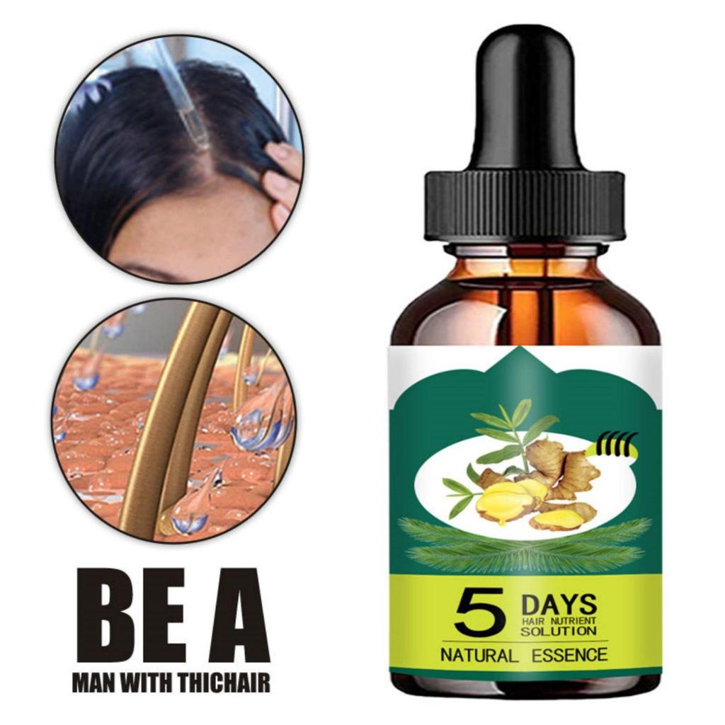 Liquide anti-chute de cheveux pour hommes et femmes Huile essentielle raffermissante pour les cheveux Essence nourrissante réparatrice pour les cheveux Liquide de croissance des cheveux