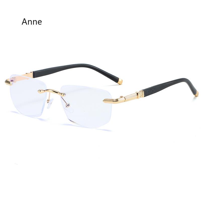 Square Reading Glasses Men Women Anti Blue Light Metal Frame Sunglasses Glasses Antifatigue Rectangle Computer Eyewear 0 To +4.0