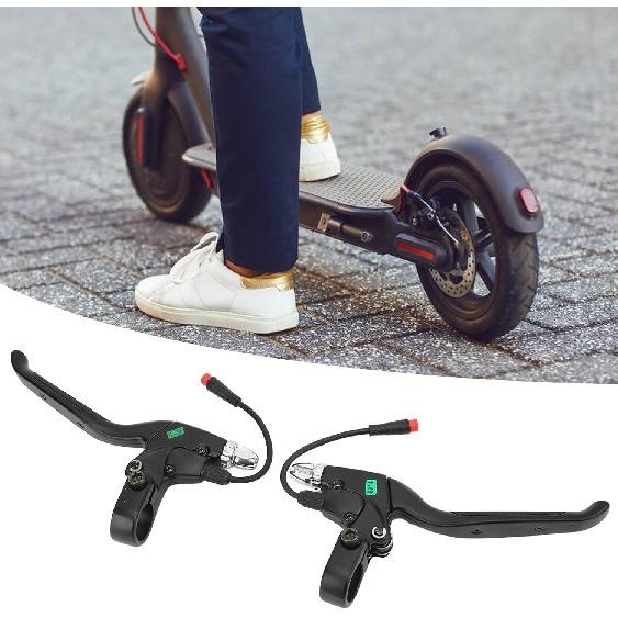 1Pair Electric Scooter Brake Lever Left Right Brake Handle with Connector Brake Levers Handle Grip Brake