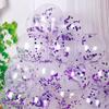 10pcs 10 Inch Purple Metal and 10pcs 12 Inch Purple Sequin Balloons for Birthday and Wedding Party Decorations 5