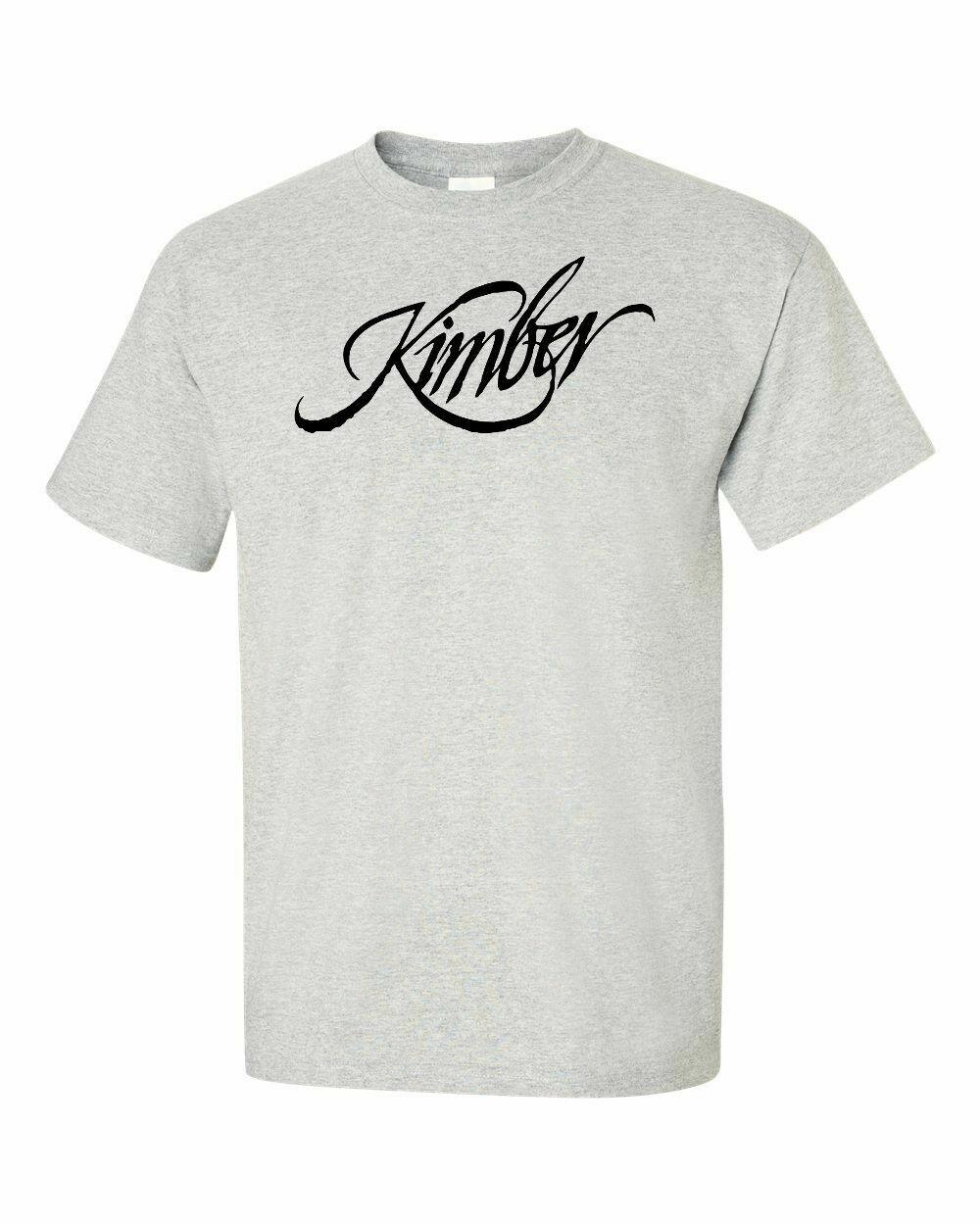 

Kimber Black Logo T-Shirt 2nd Amendment Pro Gun Brand Tee Firearms Pistol Rifle XXL