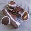 New Soft-soled Low-top Single Shoes Large-sized Retro Flat Round-toe Women's Shoes