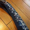 Used Armour Tie Tie Beautiful Condition Navy Japanese Pattern Watercolor Painting Armour Tie