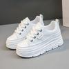 Scarpe Bianche Off alla Moda per Donna Sneakers con Zeppa Suola Morbida Comode Scarpe da Corsa Casual Sneakers Bianche Scarpe da Donna Rialzanti