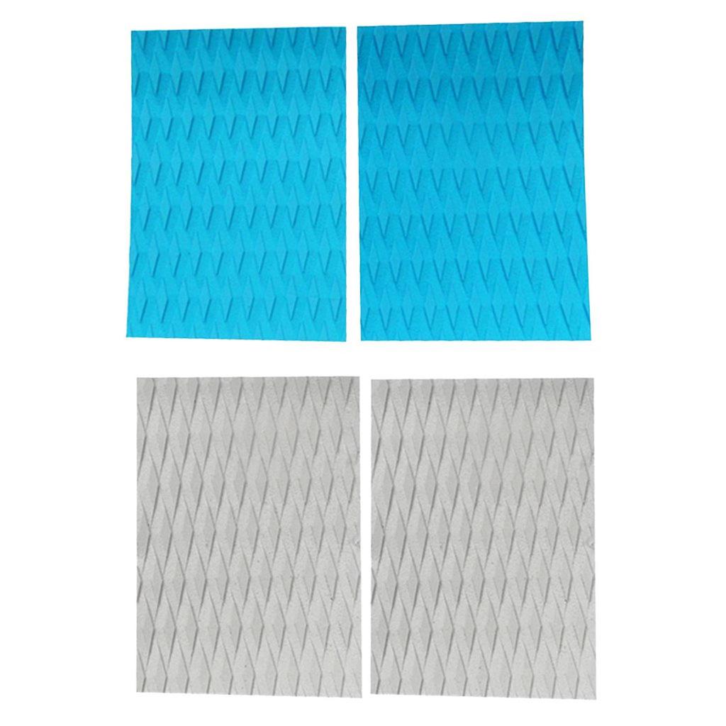 2Pcs Nonslip Surfboard Skimboard Traction Pad Deck Grip Tail Pads Surfing Skimboard Deck Traction Pads Easy to Install