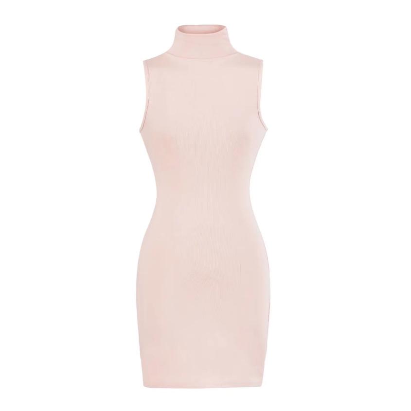Trendy High-Waisted Sleeveless Dress: Elastic Waist, Elegant, Hip-Hugging Skirt - Early Spring 2026 Style for Women