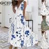 Women's Fashion Summer Spring Sleeveless V-Neck Casual Dresses
