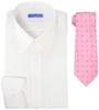[SmartBiz] No-Iron Dress Shirt and Tie 2-Piece Set - Perfect Gift - Highly Wrinkle-Resistant Shirt - Stylish Coordinate Set - EATO22-TIE-SET Men's 01