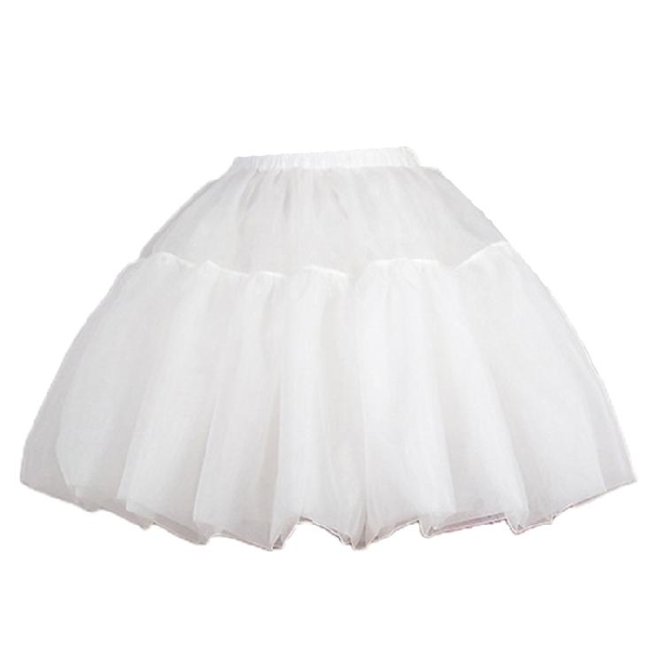 

Women s Crinoline Petticoat No Hoop Half Slips Underskirt for Wedding Dress 1 білий