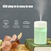 Mini Humidifier 260ml Colorful LED Light USB Charge Simple White Portable Desk Humidifier for Bedroom Office Car