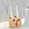 Ceramic Capybara Toothbrush Holder Creative Anti-Slip Base Makeup Brush Storage Shelf Cartoon Cute Electric Toothbrush Stand