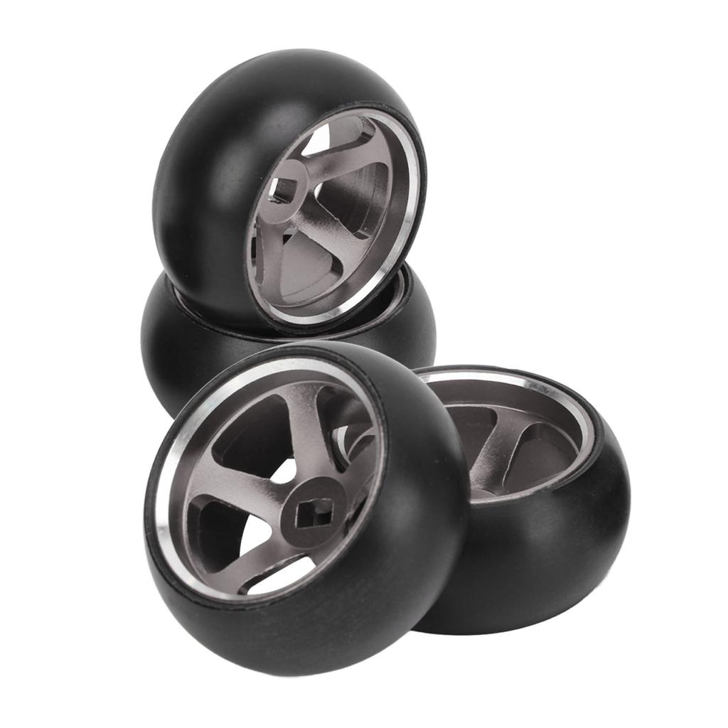 4Pcs RC Car Tires and Rims for Wltoys K989 K969 P939 284131 128 Remote Control Car Titanium