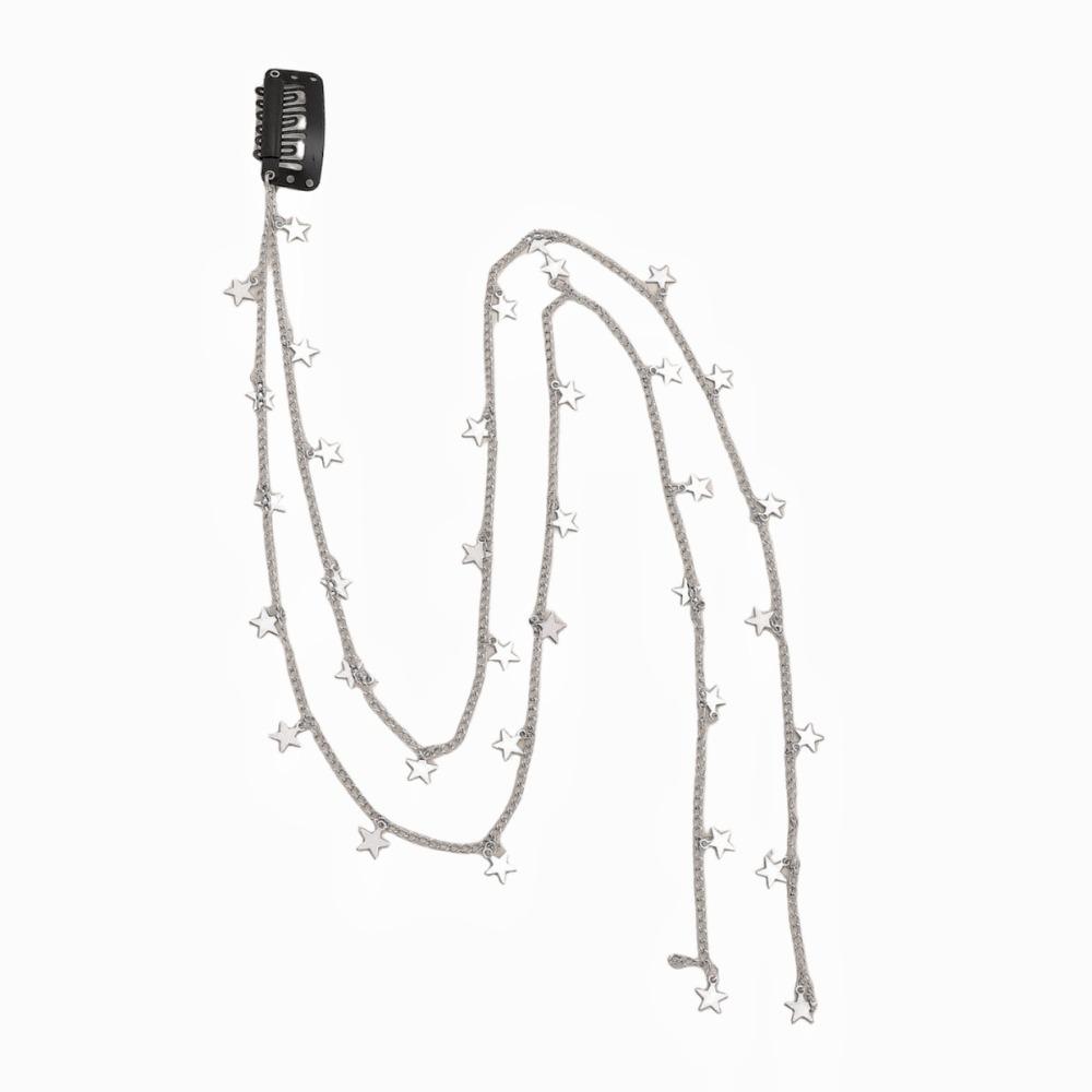 Stars Butterfly Women Hair Clips Decoration Chain Long Tassels Hairpin Braided Hair Chain  Girl