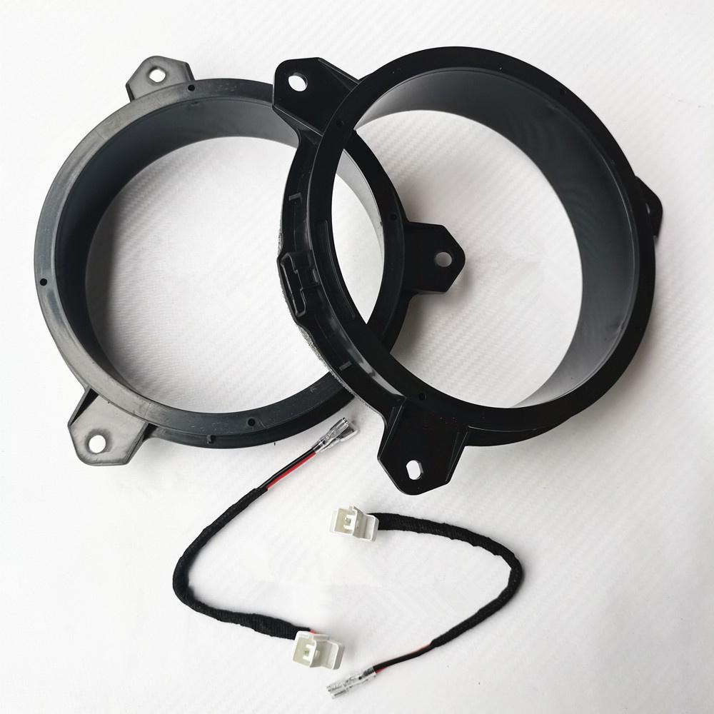 2Pcs 6.5" Speaker Pad Adapter Mount W/ Wire Harness For Toyota Avalon Highlander
