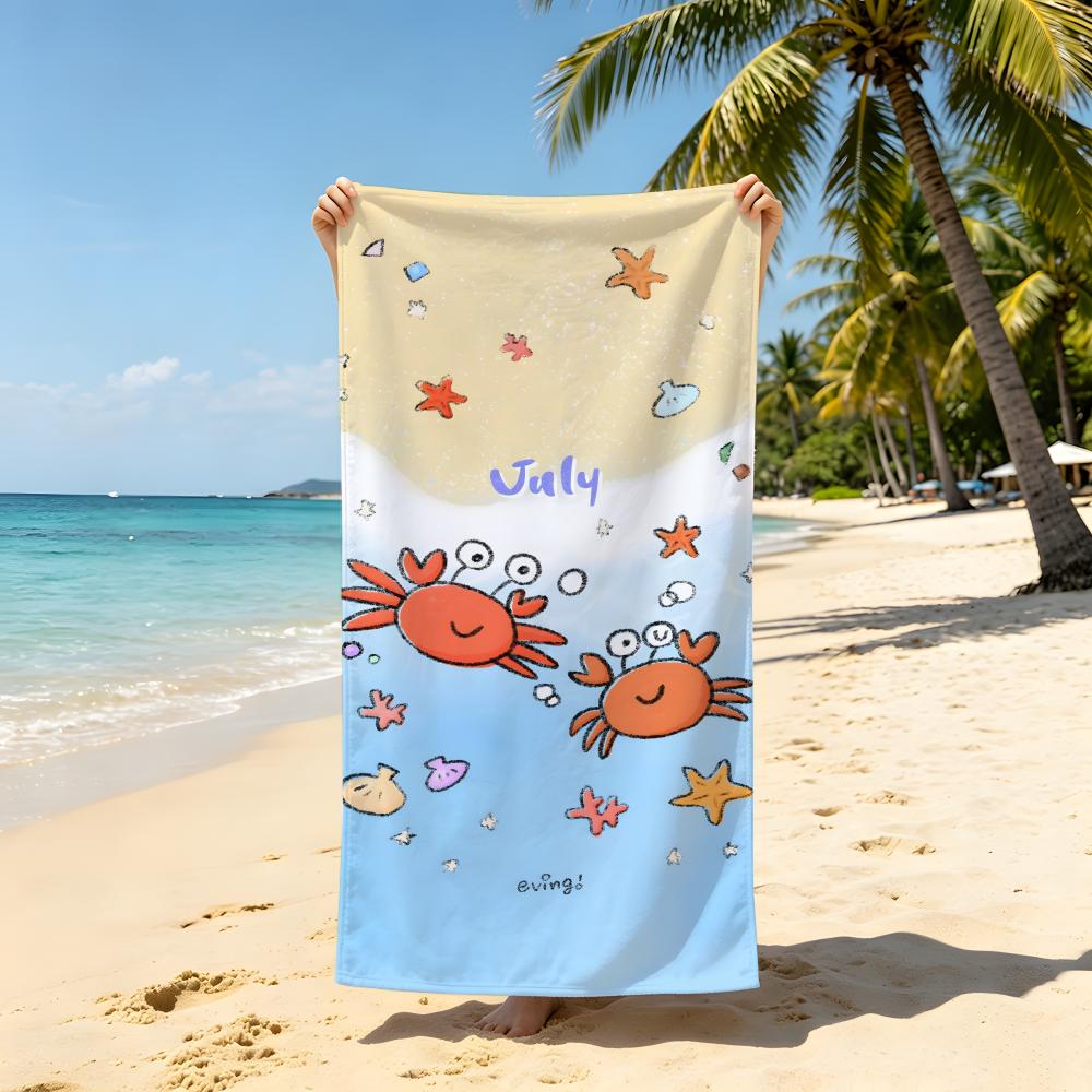 Animal C-Crab Towel Beach Blanket Towel For Travel Gym Shower Luxury Lightweight Camping Pool hot