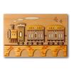 KINOWA Wood Collage Original DIY Kit Vehicle Made in Japan "Train"