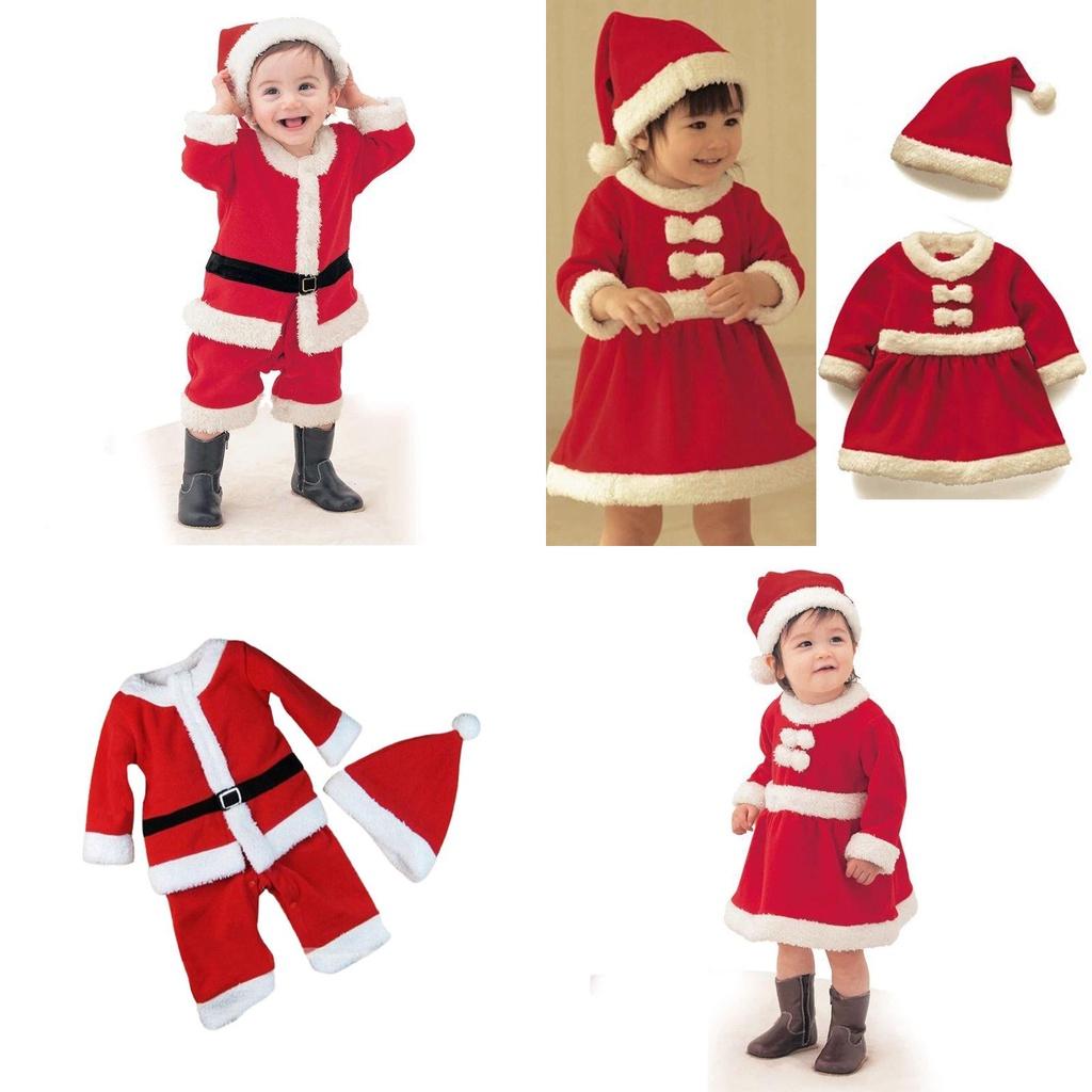 Velmi měkký vánoční obleček s motivem Santa Clause pro chlapce a dívky