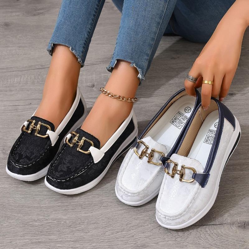 Fashion Women Sneakers Waterproof Fashion Round Toe Sneakers Woman Daily Casual Shallow Mouth Slip-on Walking Vulcanized Shoes for Women