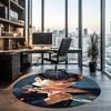 Cha Eun Woo Printed Round Rug Carpet Chair Rug Area Rug Entryway Doormats,for Office Chair Living Room Bedroom Kitchen Room.