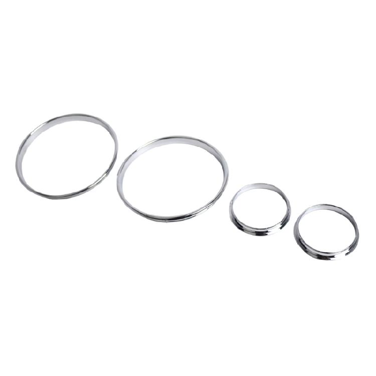 Chrom Tachometer Anzeigen Zifferblattringe Blende Zierleiste für E39 E38 E53 Autostyling