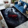 Multiple sizes White wolf moon roses Carpet for Living Room Bedroom Sofa Home Decor Rus Non-slip Floor Mat Luxury Gift