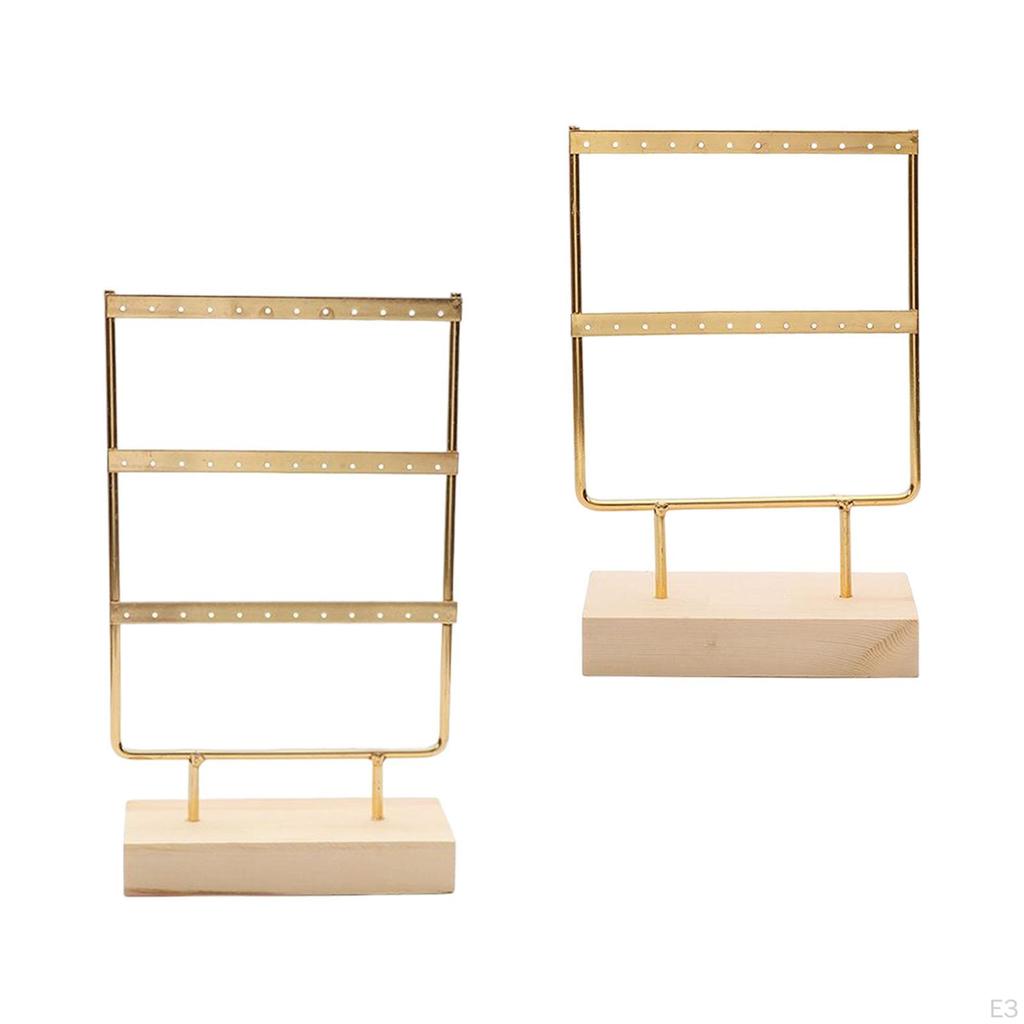 Earring Stand Large with Holes, Jewelry Towel, Metal Hanging Earrings Gift Organizer Ear