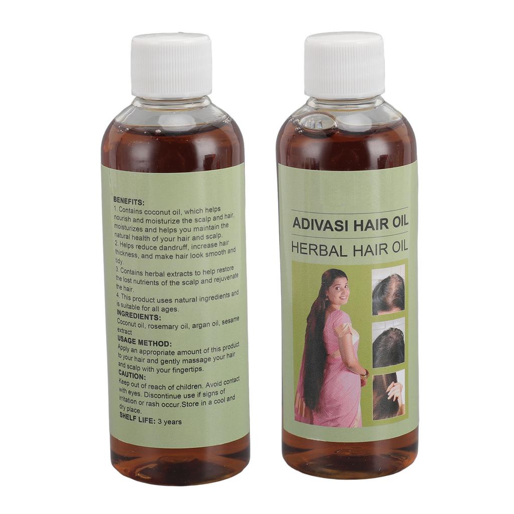 2pcs Herbal Hair Oil 100ml Cleaning Repairing Moisturizing Nourishing Pure Herbal Hair Growth Oil