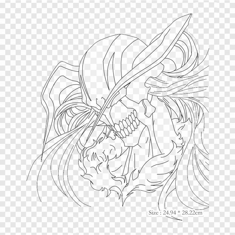 Hollow Bleach Ichigo Kurosaki Zangetsu Anime Lron On Patches For Clothes Bag Tshirt Heat Transfer Stickers Stripes Appliques