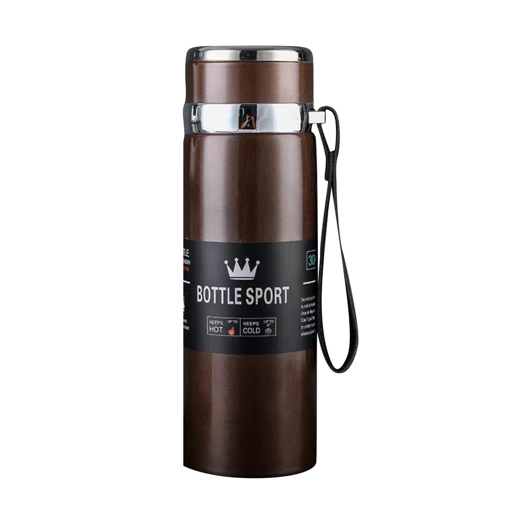 Stainless Steel Thermo Cup Portable Sling Travel Kettle Large Capacity Outdoor Sports Kettle