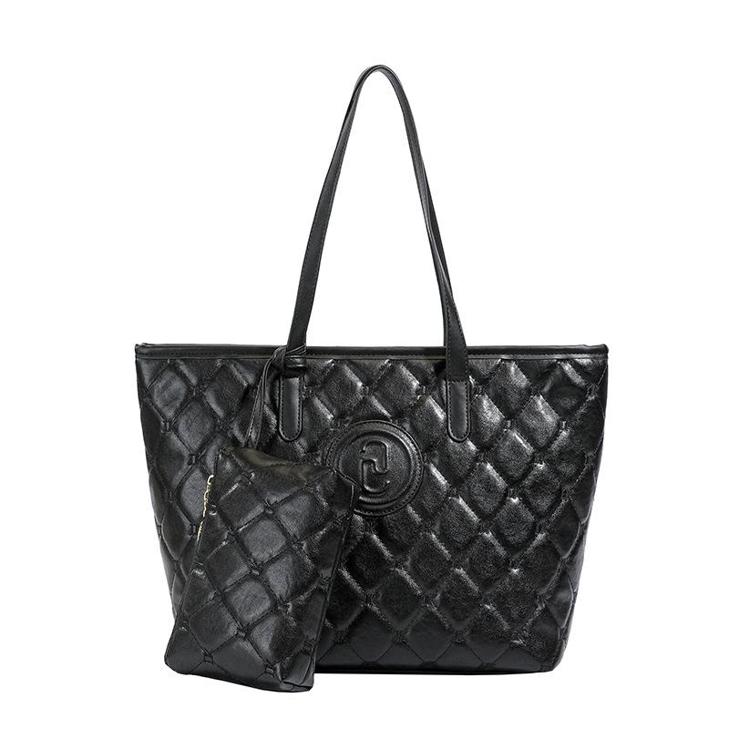 

High-End Autumn Fashion Women s Large Tote Bag for Work and Commute чёрный