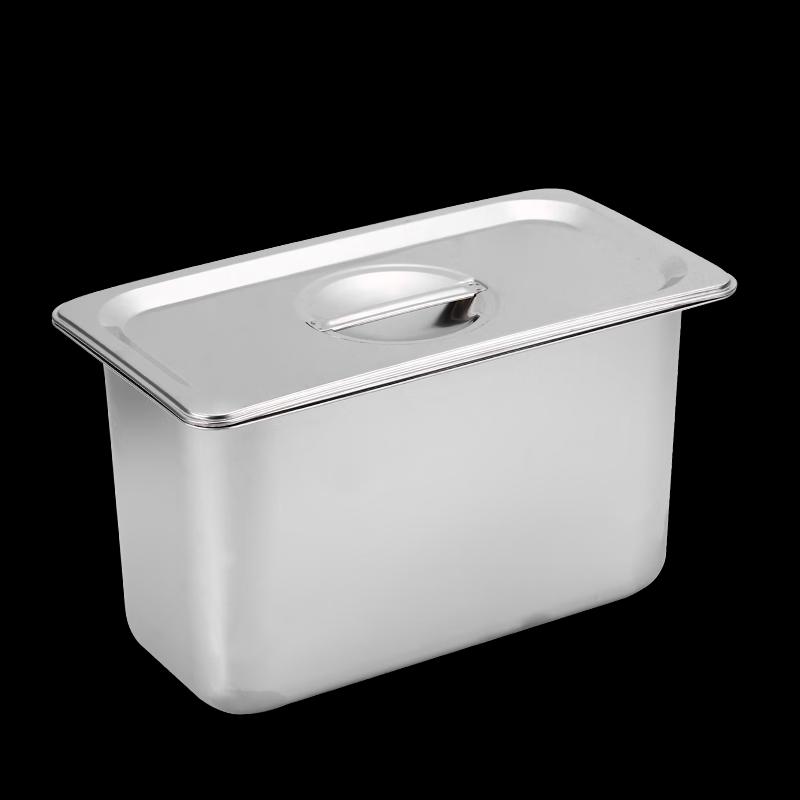 Stainless Steel Rectangular Food Pan with Lid