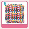 Weaving Loom Kit Toys Potholder Loops Making Kits Gifts Multicolored Knitting Portable DIY Sewing Craft for Beginners Kids