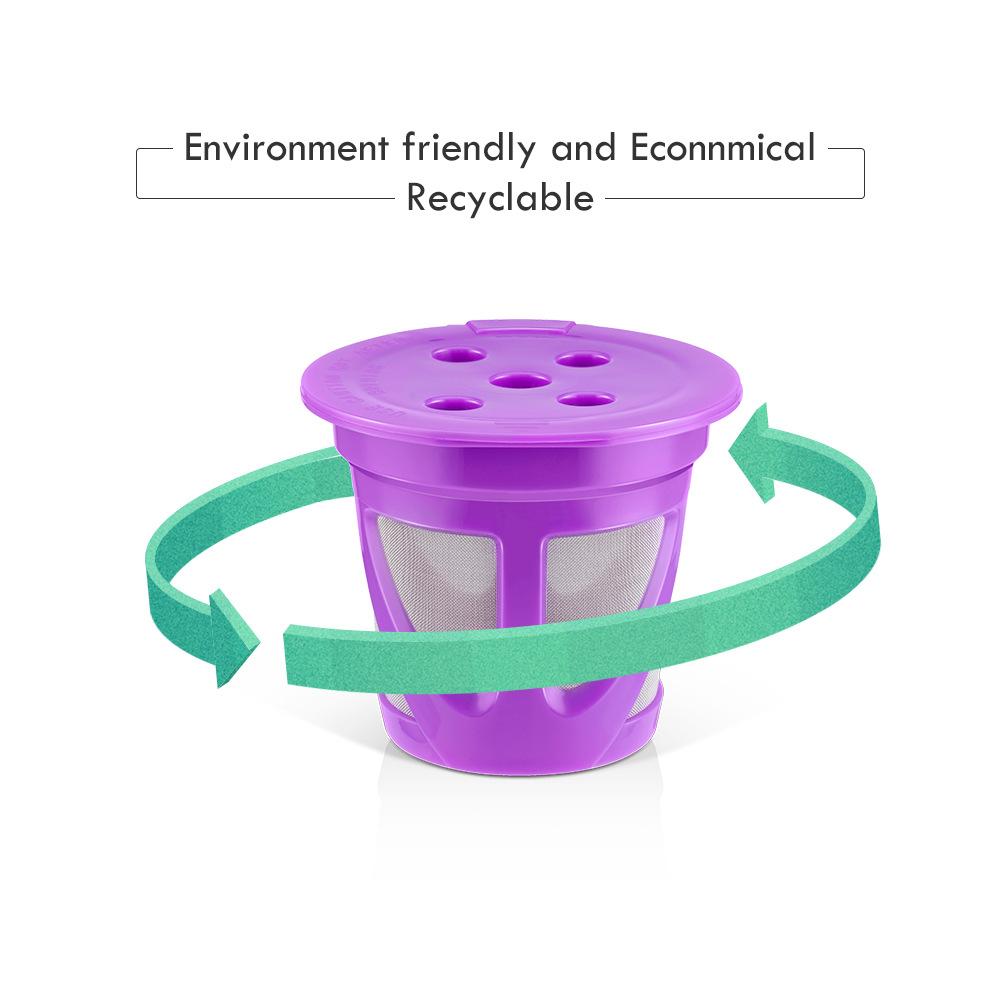 Refillable Coffee Filter Cup Reusable Pod Filled Capsule Compatible For