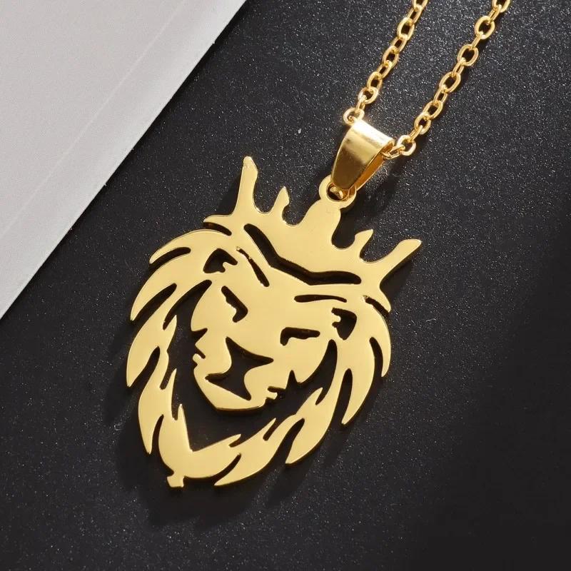 Exquisite Stainless Steel Horse Head Pendant Necklace for Men Women Fashion Statement Animal Zodiac Jewelry Keepsake Gift