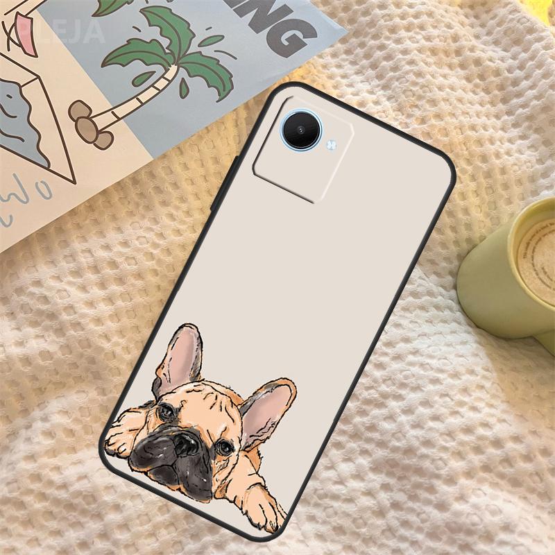 French Bulldog Dog Case For Realme C71 C75 C61 C53 C55 C33 C63 C51 C65 C67 11 12 13 14 Pro Plus GT6 GT7 15 Pro