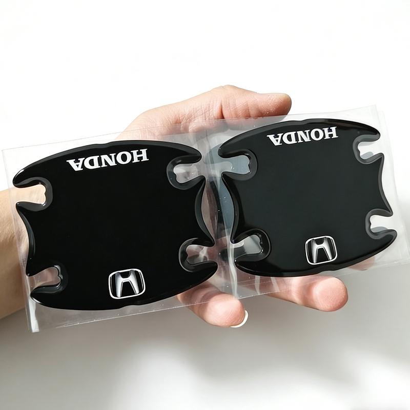 CNP1 Honda Car Door Handle Bowl Protector Stickers 3D Epoxy Anti-Scratch Decal for Civic CRV Accord Vezel Fit HRV Auto Accessories
