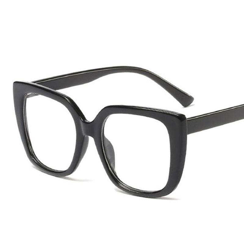 Black Square Glasses Frame Women Vintage Eyeglasses Myopia Nerd Optical Glasses Frame Spring Hinge Transparent Glasses Eyewear