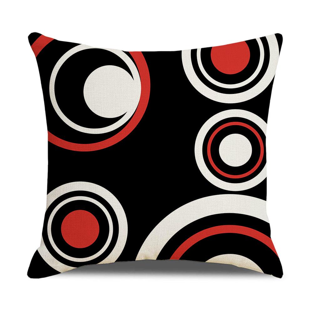 Modern Simple Nordic Ins Style Linen Pillow Case Sofa Pillow Case Home Supplies Contrast Color Pillow Case