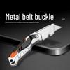 Three-Speed Folding Utility Knife: Heavy-Duty Paper & Cable Stripper with Aluminum Alloy for Industrial and Electrician Use
