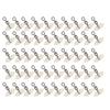 50Pcs Luminous 3 Way Gourd 8‑shape Swivel Hook Line Splitter Balancing Fishing Accessory