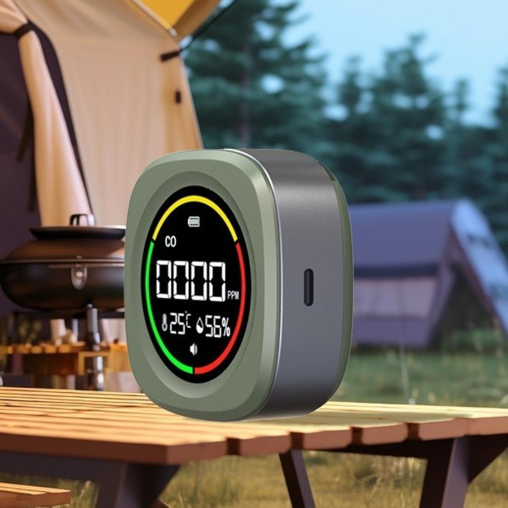 3 In 1 Carbon Monoxide Detector Temperature Humidity Detector  Indoor Outdoor