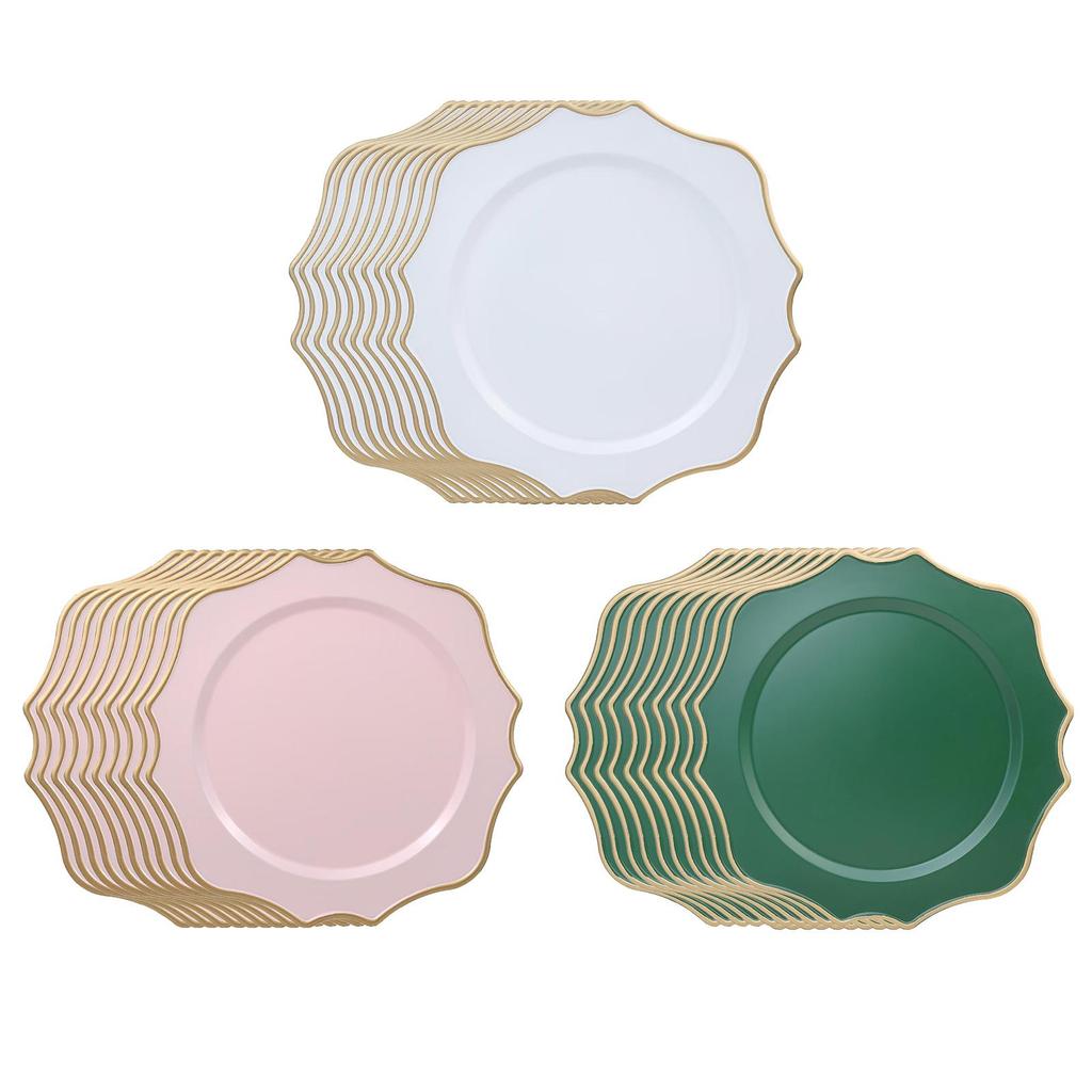 10 Count Dinner Serving Plates for Events
