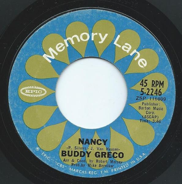 

7inch Record BUDDY GRECO Nancy 52246 Epic US Pop Used