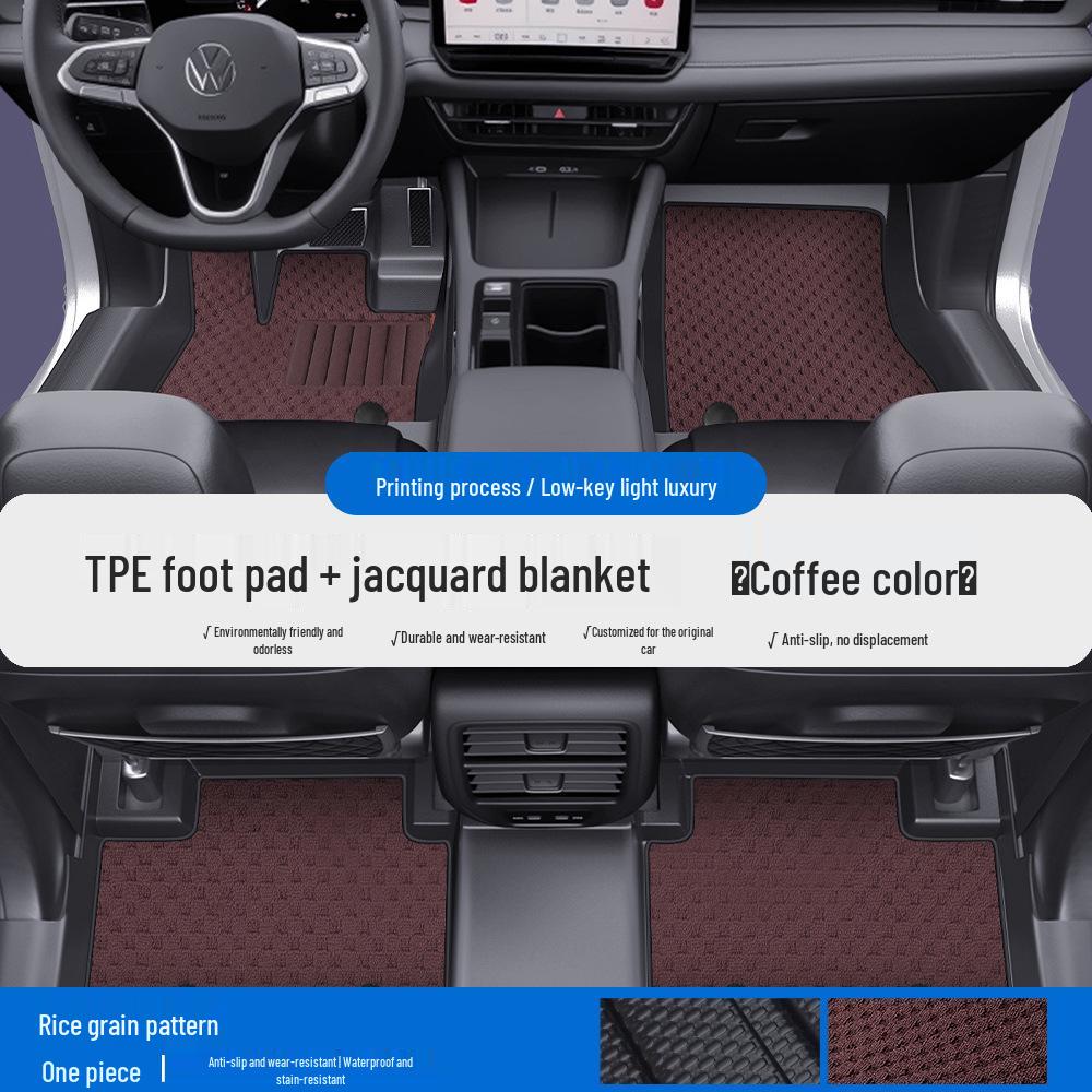 Volkswagen ID3/ID4/ID6/ID7 Polo CC Beetle TPE Full Coverage Car Mats & Door Sill