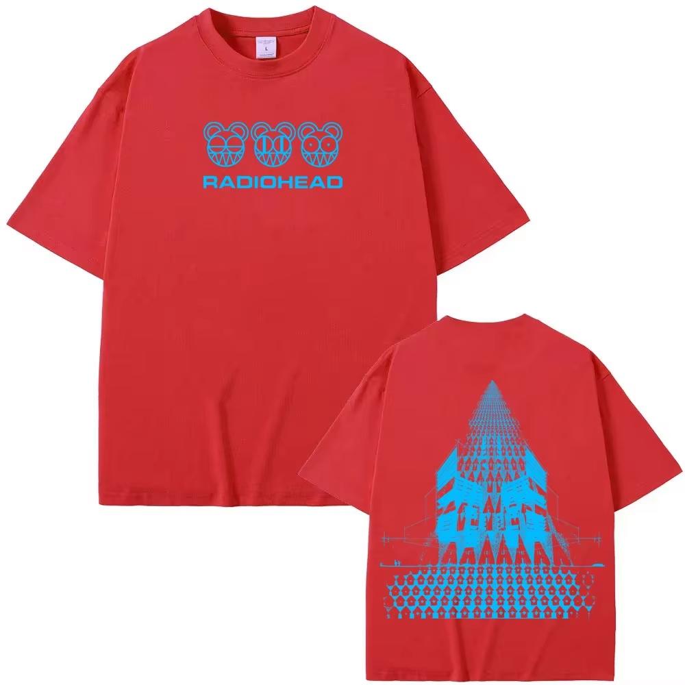 

Radiohead Band Tour TShirt New High Quality Album Tshirt Sleeve Male Famale Cotton Gothic Printed Tshirt Round Neck Summer 4XL
