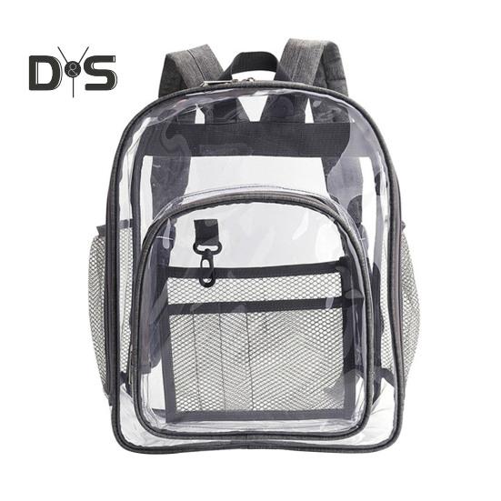 

Прозрачный водонепроницаемый рюкзак большой емкости школьная сумка мужской и женский прозрачный дорожный рюкзак для школы работа отпуск серый